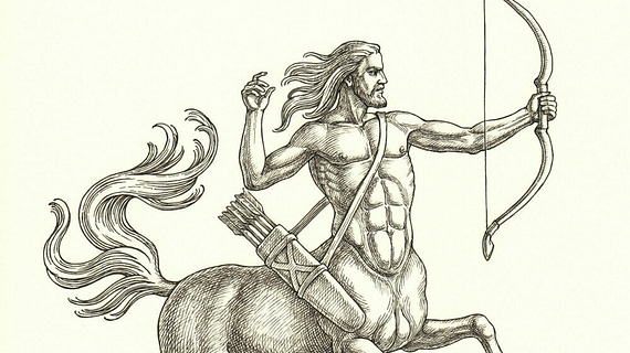 Centaur holding a bow and arrow